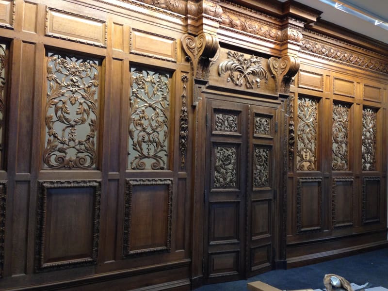 Elaborate carved screen