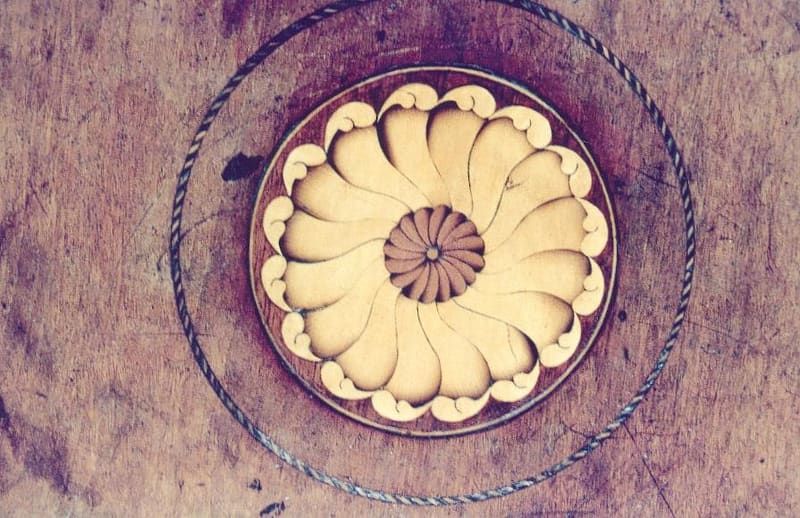 Finished marquetry example
