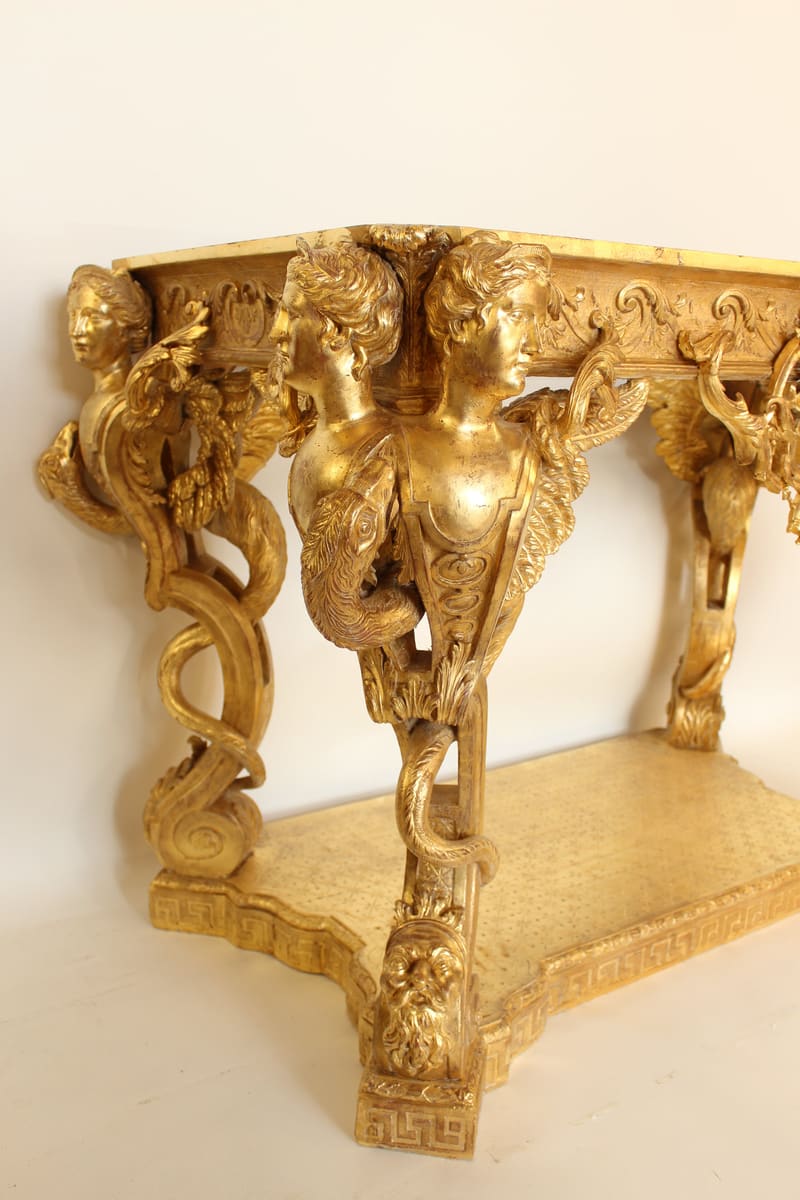 Gilded Nicolas Pineau table
