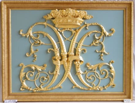 Gilded and polychromed cypher