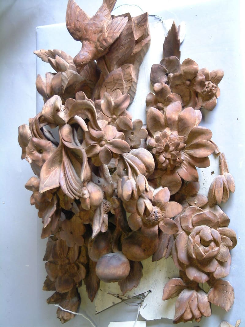 Replacement section of Grinling Gibbons